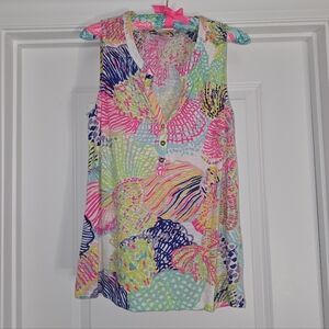 Lilly Pulitzer Vibrant Multicolor Tank Top